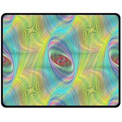 Ellipse Pattern Elliptical Abstract Double Sided Fleece Blanket (Medium) 