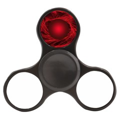 Red Abstract Scratched Doodle Grease Finger Spinner