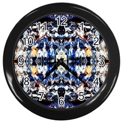 Cobalt Symmetry Wall Clock (black)