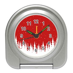 Merry Cristmas,royalty Travel Alarm Clock by nateshop