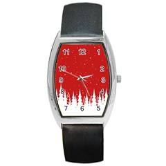 Merry Cristmas,royalty Barrel Style Metal Watch by nateshop