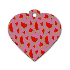 Fruit 1 Dog Tag Heart (two Sides) by nateshop