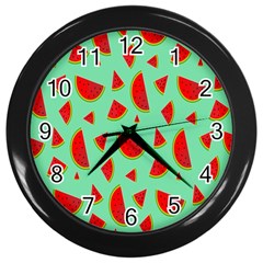 Fruit5 Wall Clock (Black)
