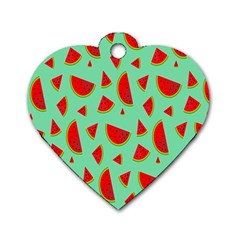 Fruit5 Dog Tag Heart (Two Sides)