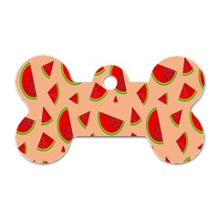 Fruit-water Melon Dog Tag Bone (one Side) by nateshop