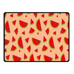 Fruit-water Melon Double Sided Fleece Blanket (small)  by nateshop