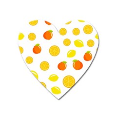 Fruits,orange Heart Magnet by nateshop