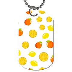 Fruits,orange Dog Tag (one Side) by nateshop