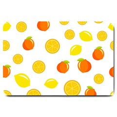 Fruits,orange Large Doormat  by nateshop