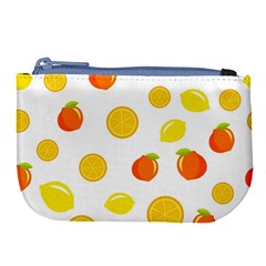 Fruits,orange Large Coin Purse