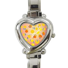 Fruits-gradient,orange Heart Italian Charm Watch by nateshop