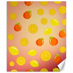 Fruits-gradient,orange Canvas 8  X 10  by nateshop