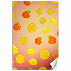 Fruits-gradient,orange Canvas 24  X 36  by nateshop