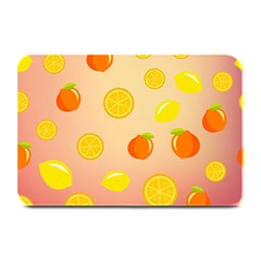 Fruits-gradient,orange Plate Mats by nateshop