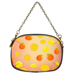 Fruits-gradient,orange Chain Purse (two Sides) by nateshop