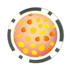 Fruits-gradient,orange Poker Chip Card Guard (10 Pack) by nateshop