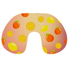 Fruits-gradient,orange Travel Neck Pillow