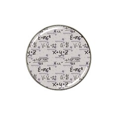 Pattern Wallpaper Math Formula Albert Einstein Hat Clip Ball Marker (4 Pack) by danenraven