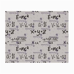 Pattern Wallpaper Math Formula Albert Einstein Small Glasses Cloth (2 Sides) by danenraven