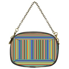 Abstract Stripe Pattern Rainbow Chain Purse (two Sides) by Wegoenart