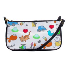 Children Pattern Cute Pattern Shoulder Clutch Bag by Wegoenart