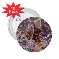 Marble Pattern Texture Rock Stone Surface Tile 2 25  Buttons (10 Pack) 