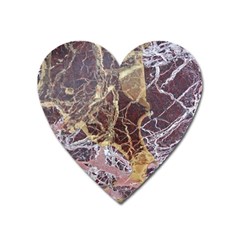 Marble Pattern Texture Rock Stone Surface Tile Heart Magnet by Ravend