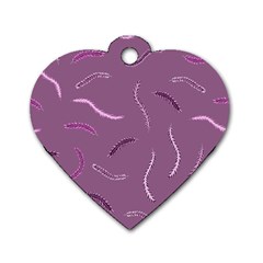 Feather Dog Tag Heart (two Sides) by nateshop
