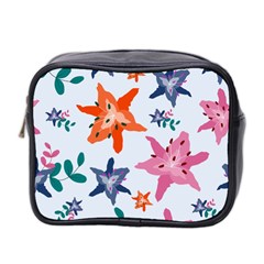 Flowers-5 Mini Toiletries Bag (two Sides)