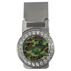 Green Brown Camouflage Money Clips (cz)  by nateshop