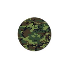 Green Brown Camouflage Golf Ball Marker (10 Pack) by nateshop