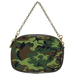 Green Brown Camouflage Chain Purse (one Side) by nateshop