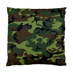 Green Brown Camouflage Standard Cushion Case (one Side) by nateshop