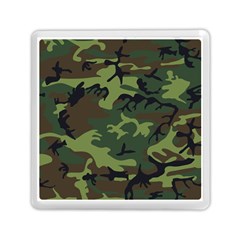 Green Brown Camouflage Memory Card Reader (square)