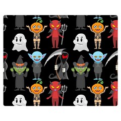 Halloween Double Sided Flano Blanket (medium)  by nateshop