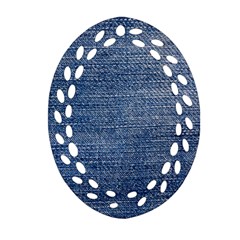 Jeans Oval Filigree Ornament (two Sides) by nateshop