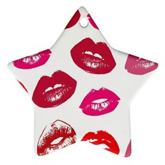 Lips Star Ornament (two Sides) by nateshop