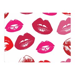 Lips Double Sided Flano Blanket (Mini) 