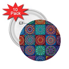 Mandala Art 2 25  Buttons (10 Pack)  by nateshop