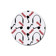 Music Rubber Coaster (round) by nateshop