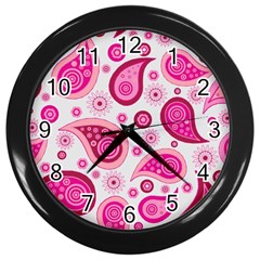 Paisley Wall Clock (Black)