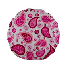 Paisley Standard 15  Premium Flano Round Cushions