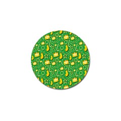 Pattern-cloth Paper Pattern Golf Ball Marker (10 Pack)