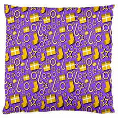 Pattern-purple-cloth Papper Pattern Standard Flano Cushion Case (one Side) by nateshop
