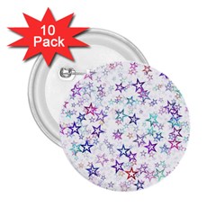 Christmasstars 2 25  Buttons (10 Pack)  by kyorashop23