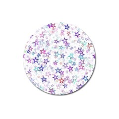 Christmasstars Magnet 3  (round) by kyorashop23