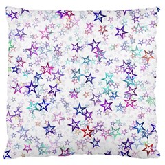 Christmasstars Large Flano Cushion Case (One Side)