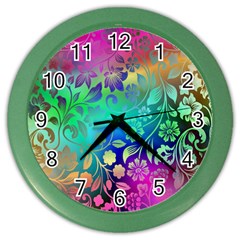 Flower Nature Petal  Blossom Color Wall Clock