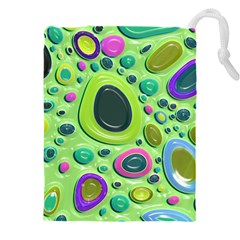 Blob Ring Circle Abstract Drawstring Pouch (5xl)