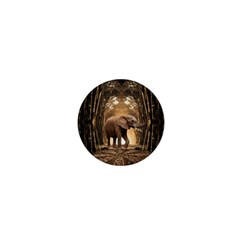 Sculpture Travel Outdoor Nature Elephant 1  Mini Buttons by Wegoenart